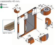 zanzariera avvolgibile laterale 1 battente per porta